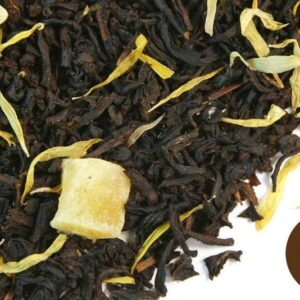Mango Fruit Tea Herbal Loose Leaf Blend contains CAFFEINE