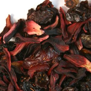 Crimson Berry Herbal Tea Hibiscus Rose Hips Elderberries Cranberries Rooibos